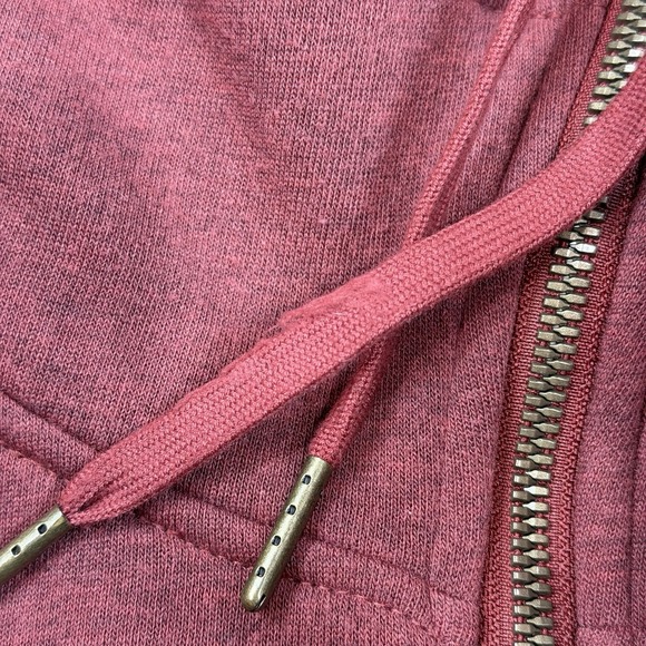 Columbia Women's Sherpa Lined Chore Hooded Jacket Red Zip Up Size M Lightweight - Picture 10 of 14